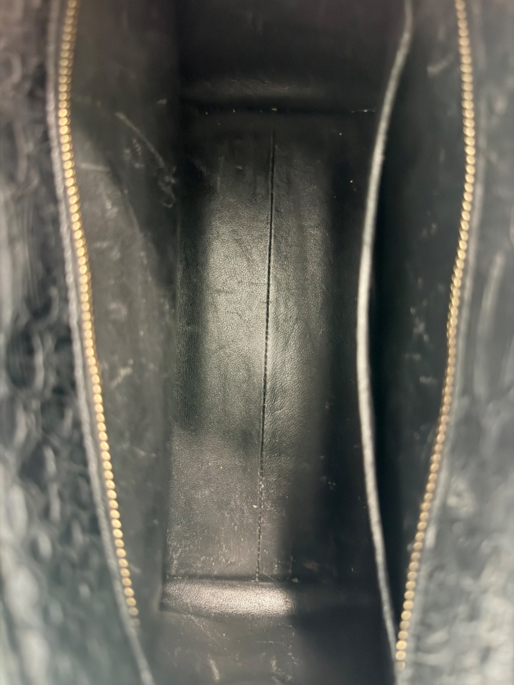 YSL Cabas Monogram Python Embossed Satchel - Picture 6 of 12
